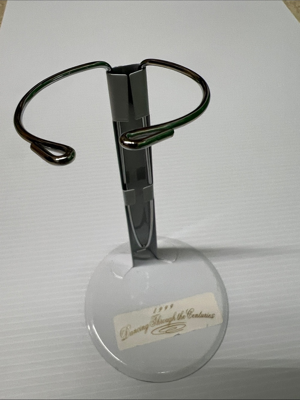 Silver Metal Display Stand - Adjustable Figure Holder